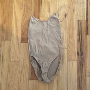 Urban outfitters ribbed tan bodysuit